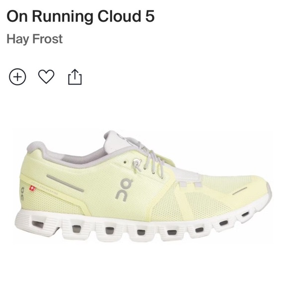 ON CLOUD 5 Running Shoes Hay Frost Women Sneakers 8 - Picture 16 of 16